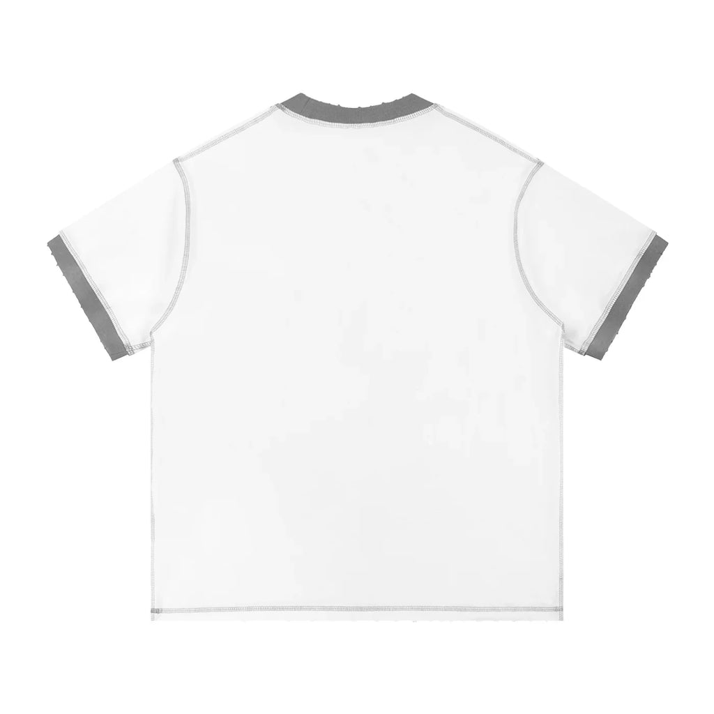 California X Risen Retro Contrast-Stitched Cotton T-Shirt