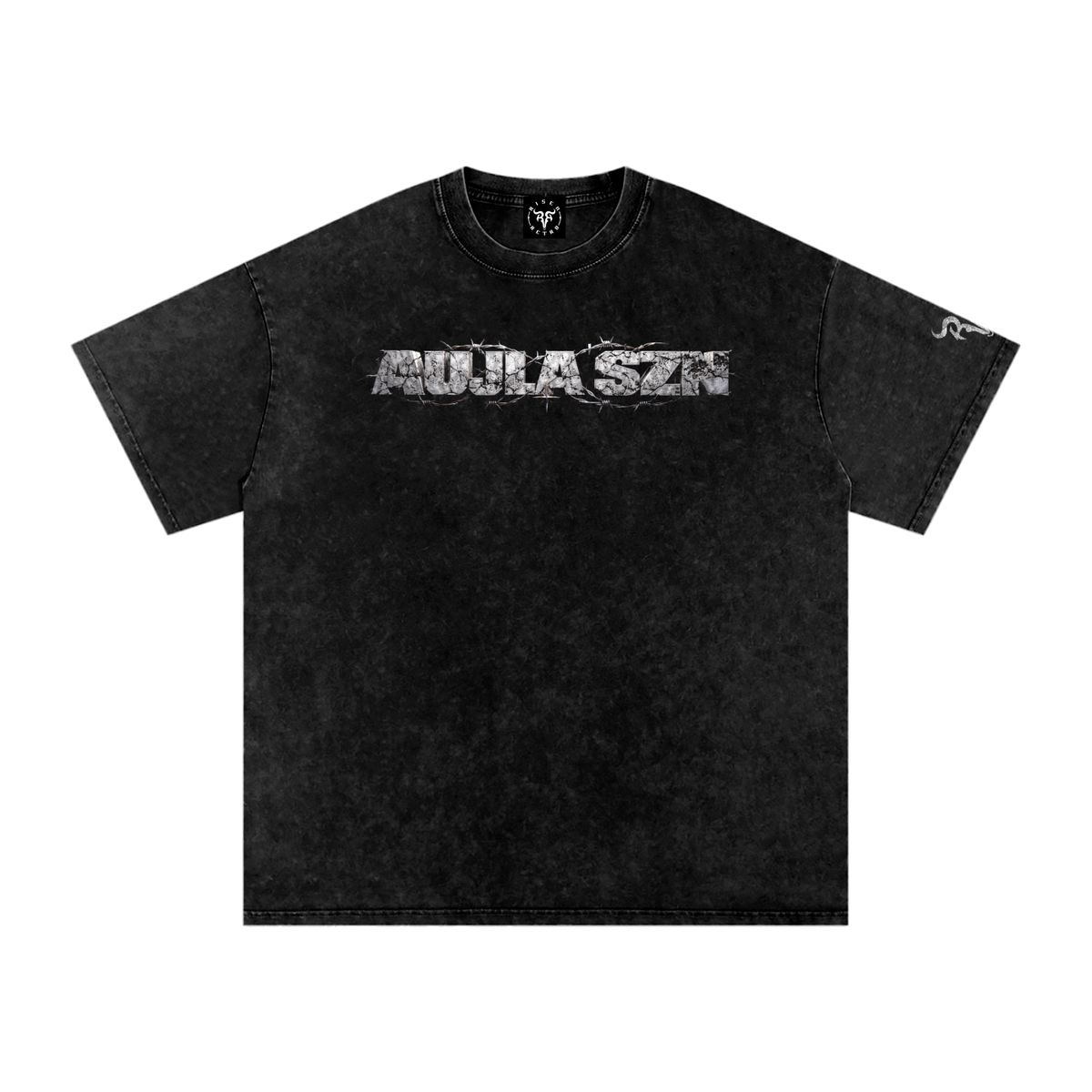 AUJLA SZN CSTM DSGNR Snow Washed Oversized Cotton T-Shirt