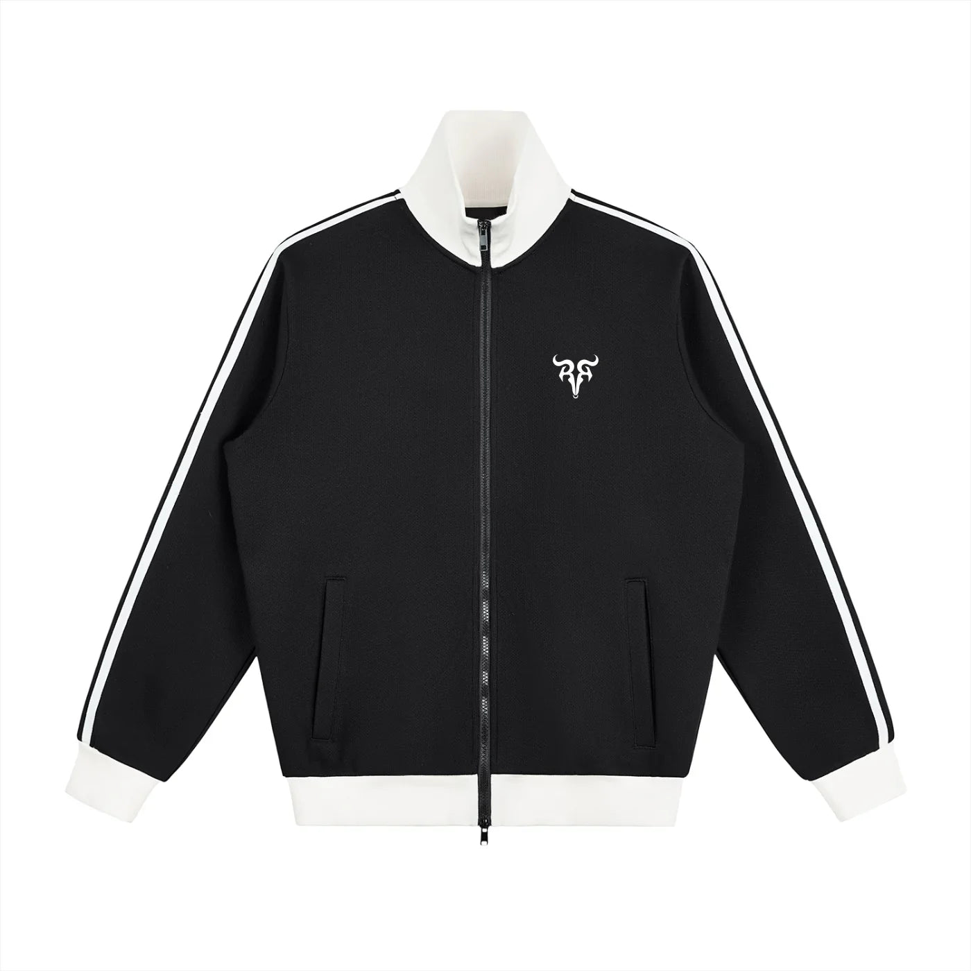 Ensemble de survêtement Urban Track Set X RisenRetro Veste de survêtement polaire à bandes latérales contrastées
