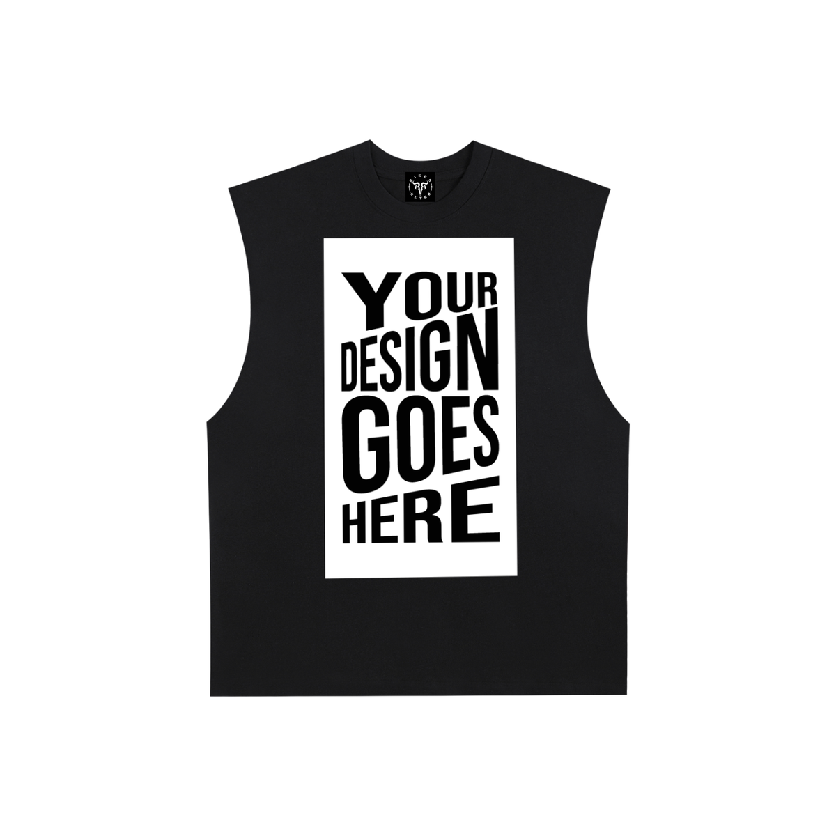 CUSTOM ORDER X RisenRetro Raw Edge Cotton Tank Top