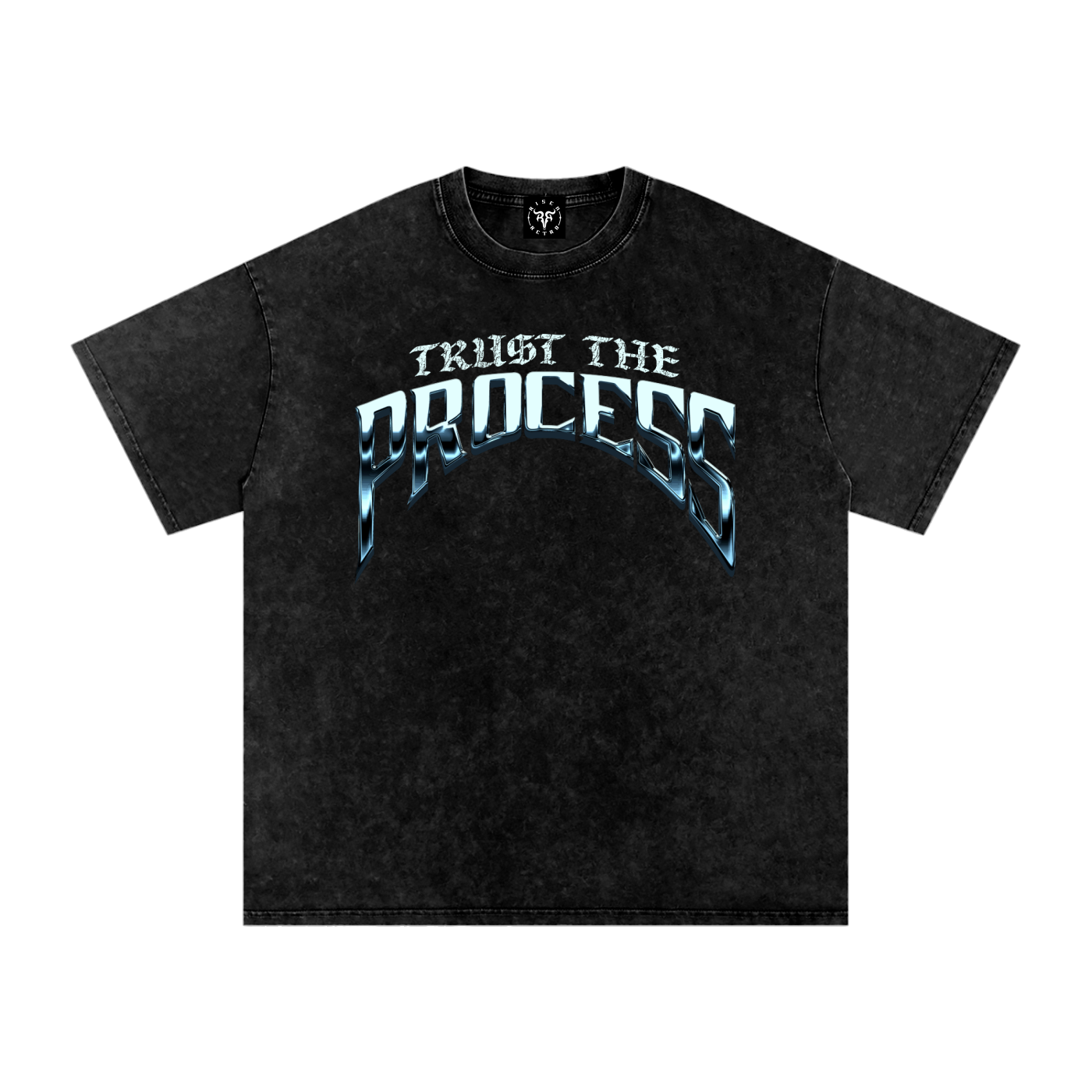 TRUST THE PROCESS x Snow Washed Oversized Cotton T-Shirt