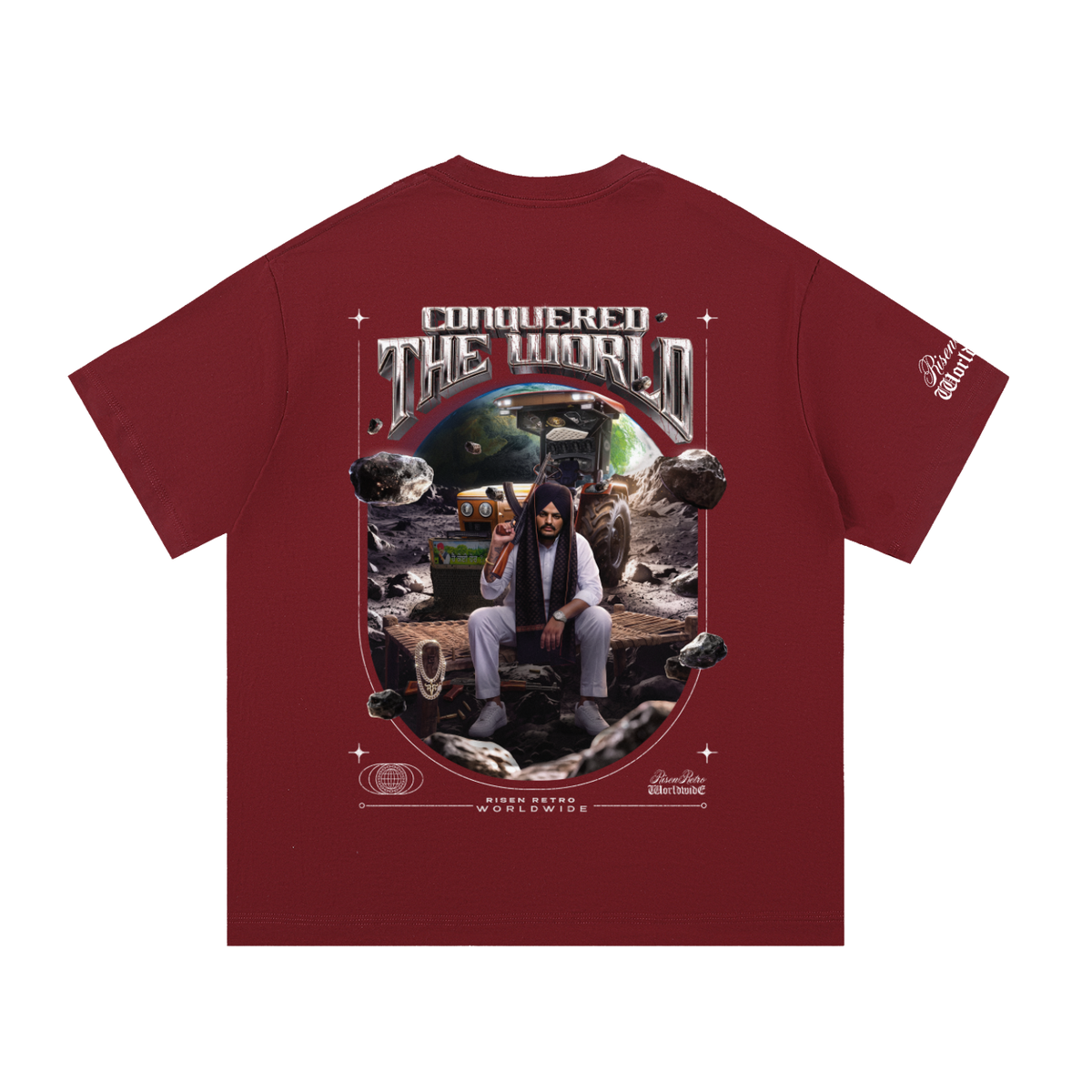 CONQUERED THE WORLD |  Essential Cotton T-Shirt | Sidhu Moose Wala