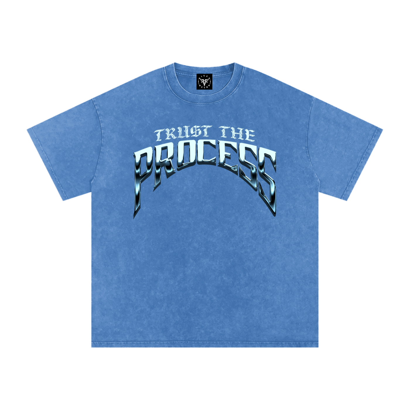 TRUST THE PROCESS x Snow Washed Oversized Cotton T-Shirt