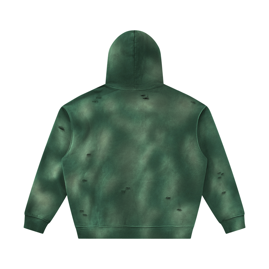 RISENRETRO X Unisex Sunfade Frayed Fleece tracksuit