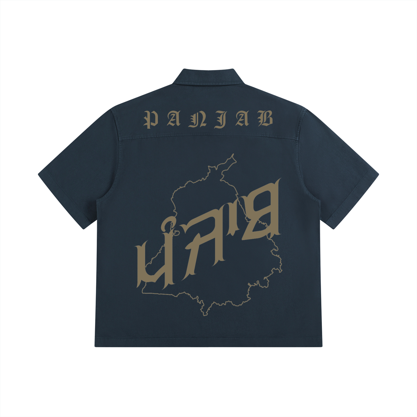 PANJAB COUTURE  X RisenRetro Unisex Boxy Patch Pocket Short Sleeve Shirt