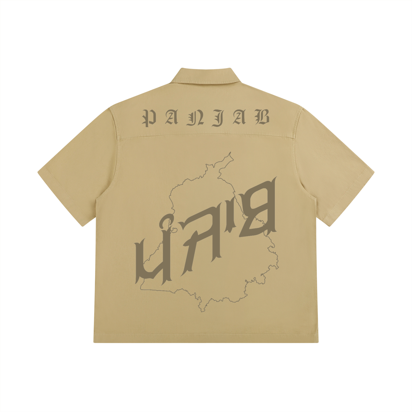 PANJAB COUTURE  X RisenRetro Unisex Boxy Patch Pocket Short Sleeve Shirt