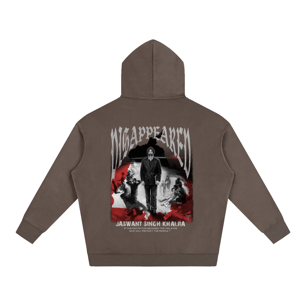 JASWANT SINGH KHALRA DISAPPEARED X RISEN RETRO Oversize Fleeced Hoodie