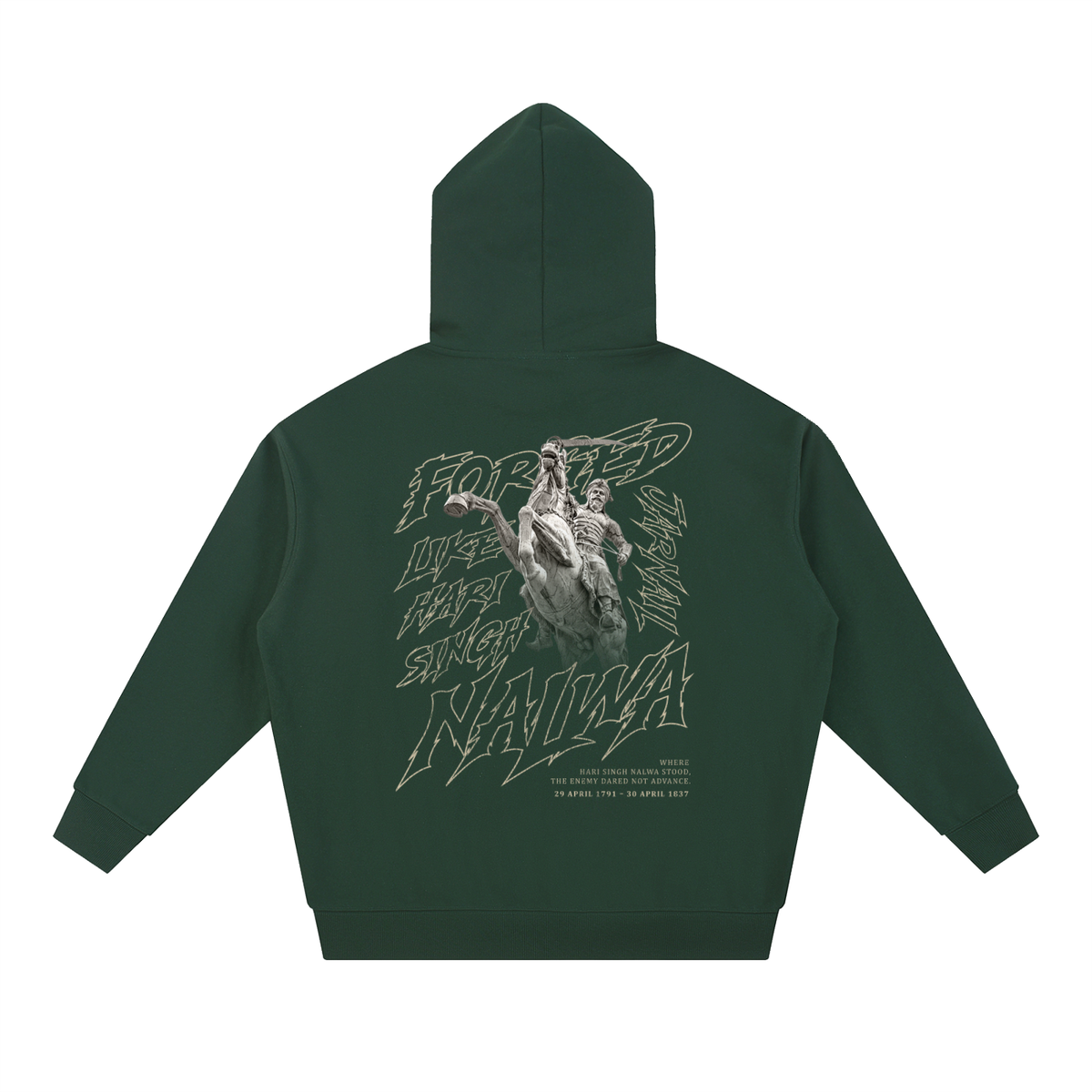 Forged Like Nalwa | Essential Heavyweight Hoodie | RisenRetro