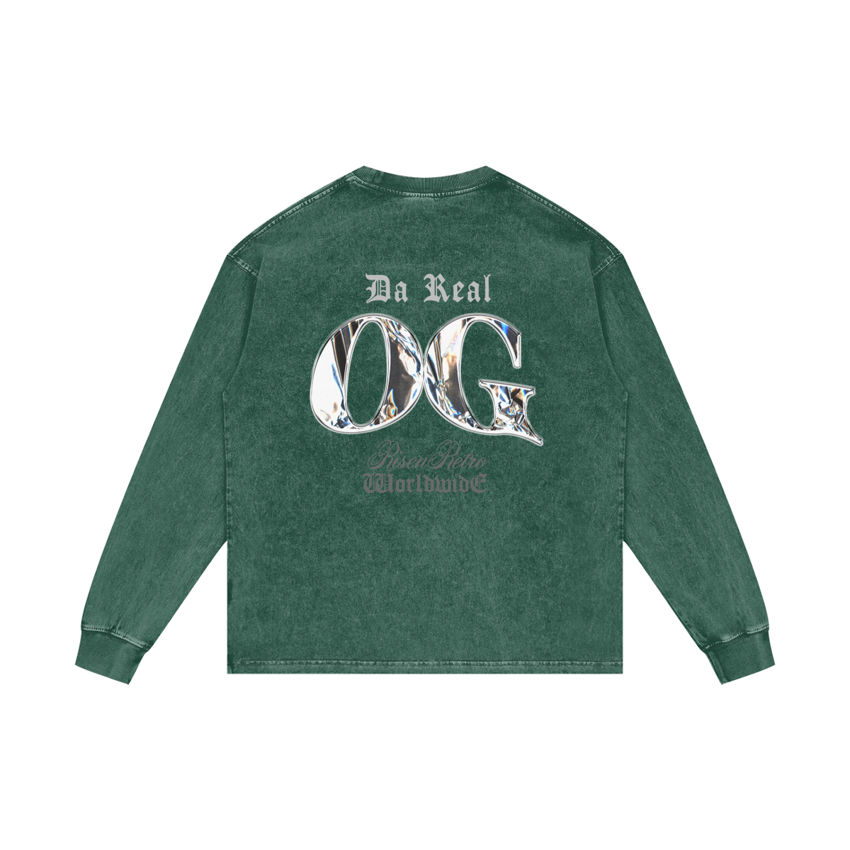 DA REAL OG | RISENRETRO | Acid Wash Oversize Long Sleeve T-Shirt