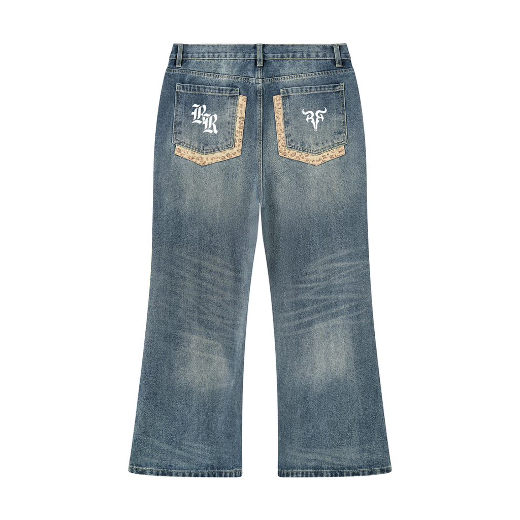 RISENRETRO | Men's Vintage Wash Denim Jeans
