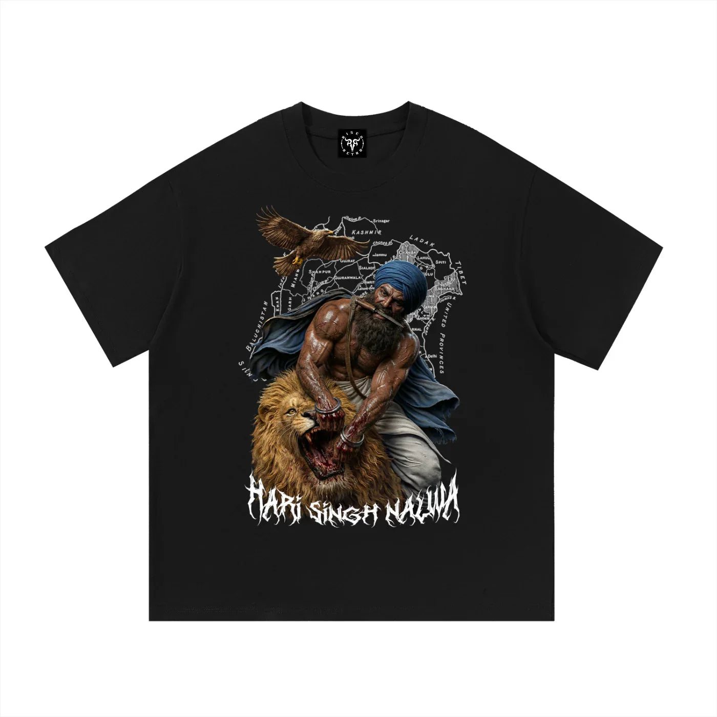 Sher-e-Punjab: Nalwa Edition X Risen Retro Essential Cotton T-Shirt