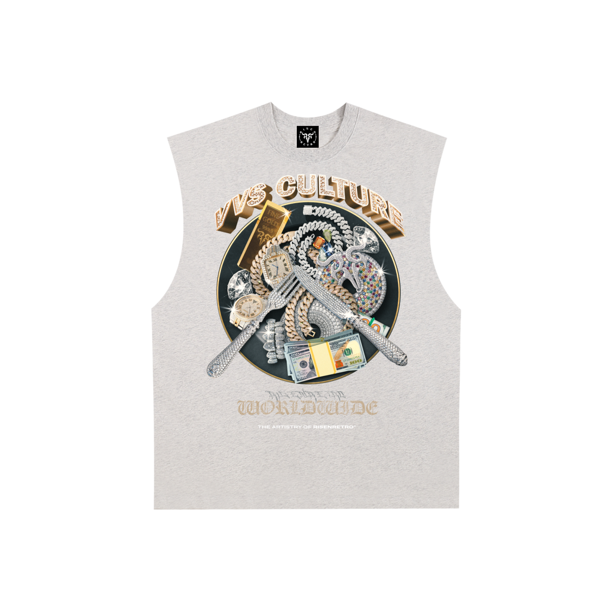 VVS CULTURE | RisenRetro | Raw Edge Cotton Tank Top