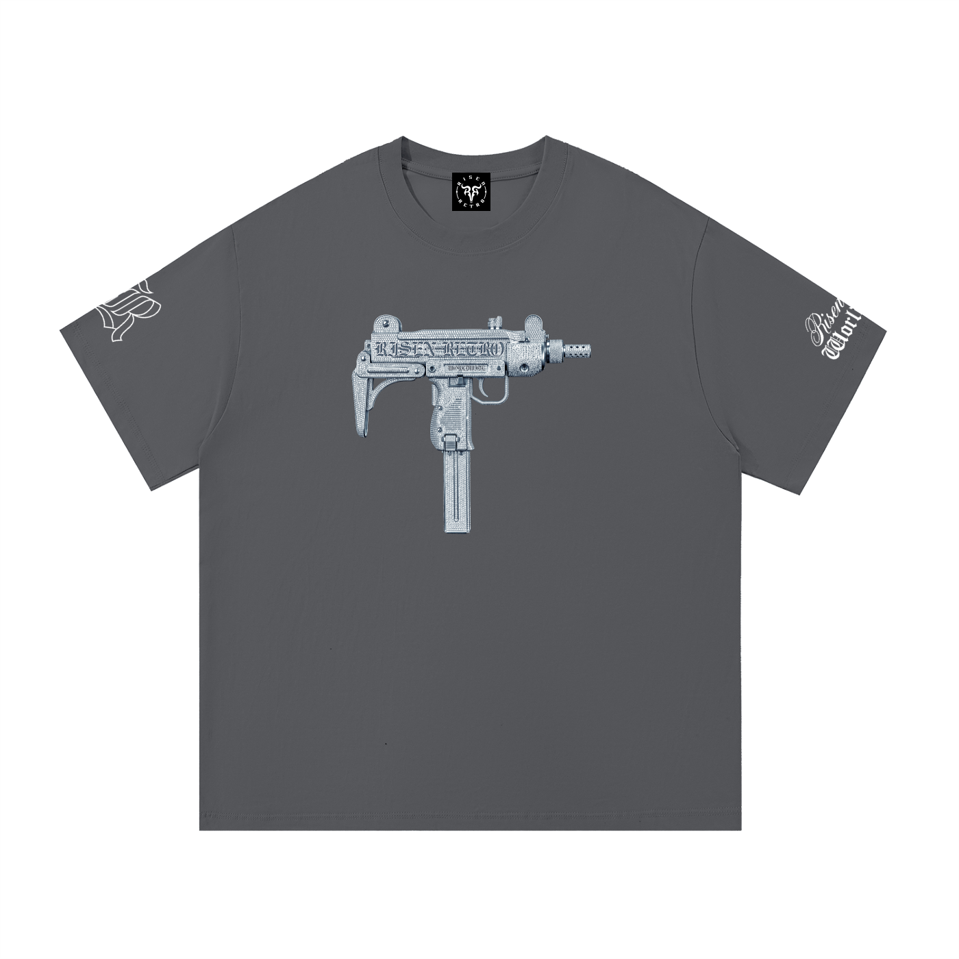 UZI ICEDOUT RisenRetro Essential Regular Cotton T-Shirt