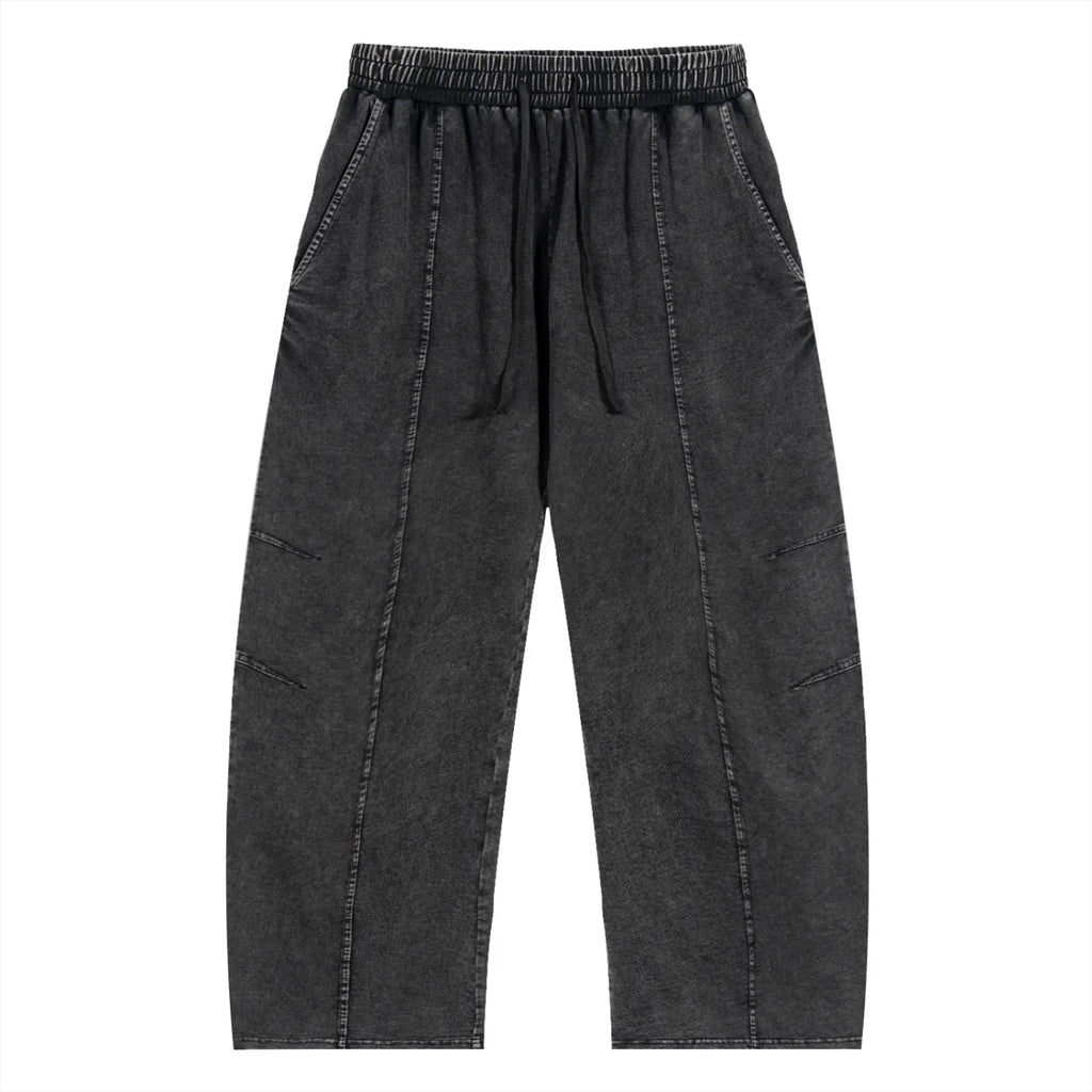 Pantalon en coton RisenRetro Snow Wash à cordon