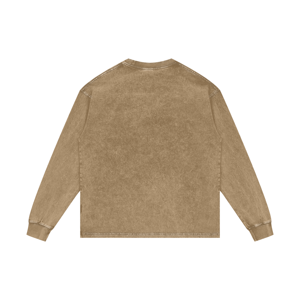VVS Culture X RisenRetro Acid Wash Oversize Long Sleeve T-Shirt
