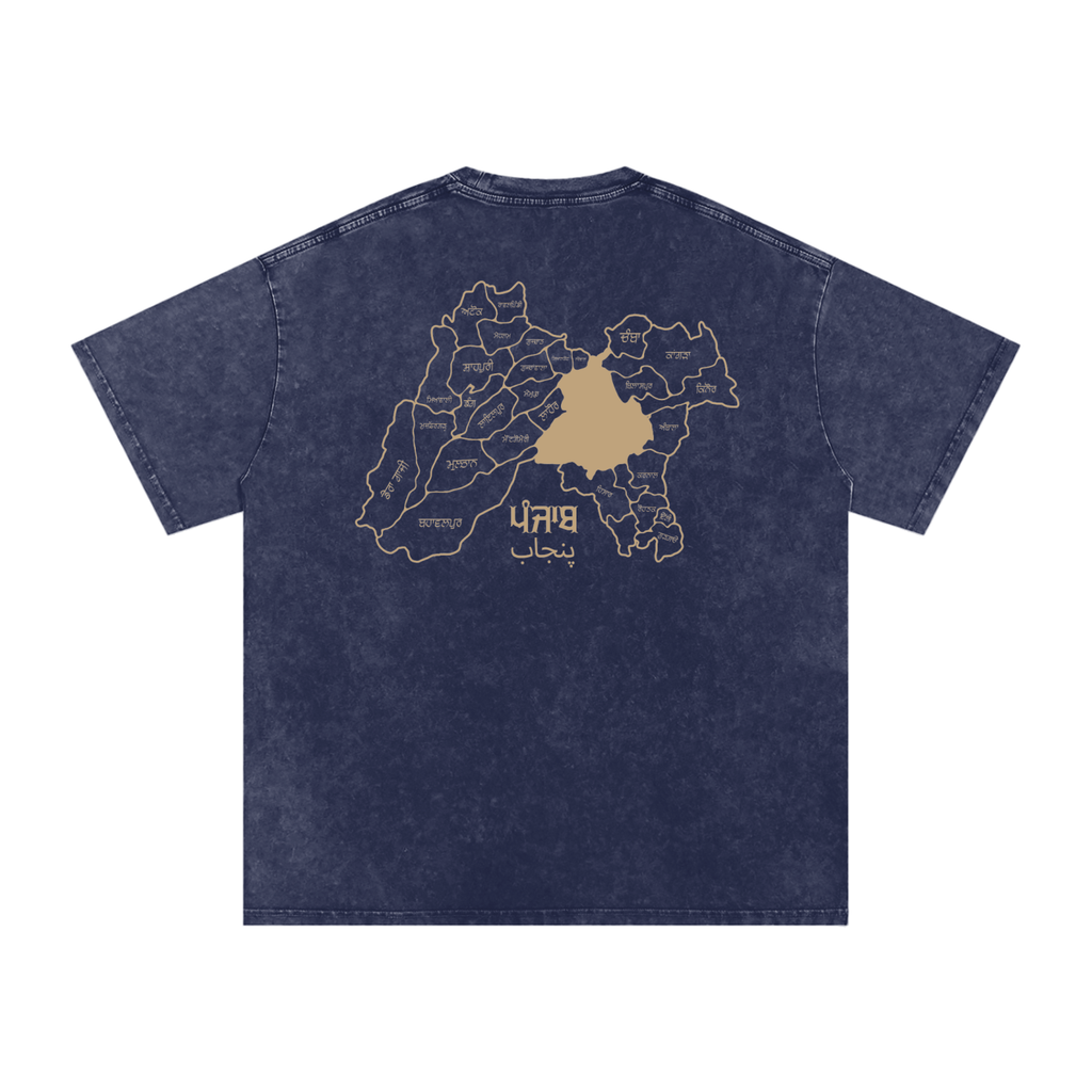 Maharani Jind Kaur X Snow Washed Oversized Cotton T-Shirt