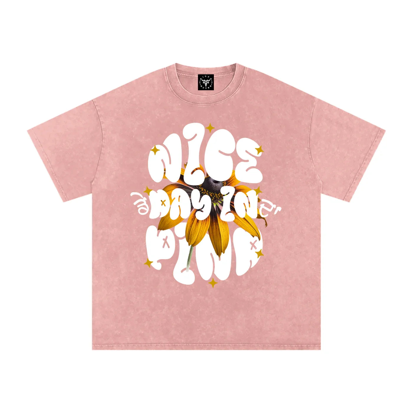 Nice Day In Da Pind X RisenRetro Washed Oversized Cotton T-Shirt