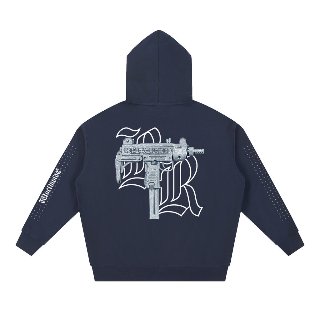UZI ICEDOUT X DESIGNER X RisenRetro Essential Heavyweight Hoodie