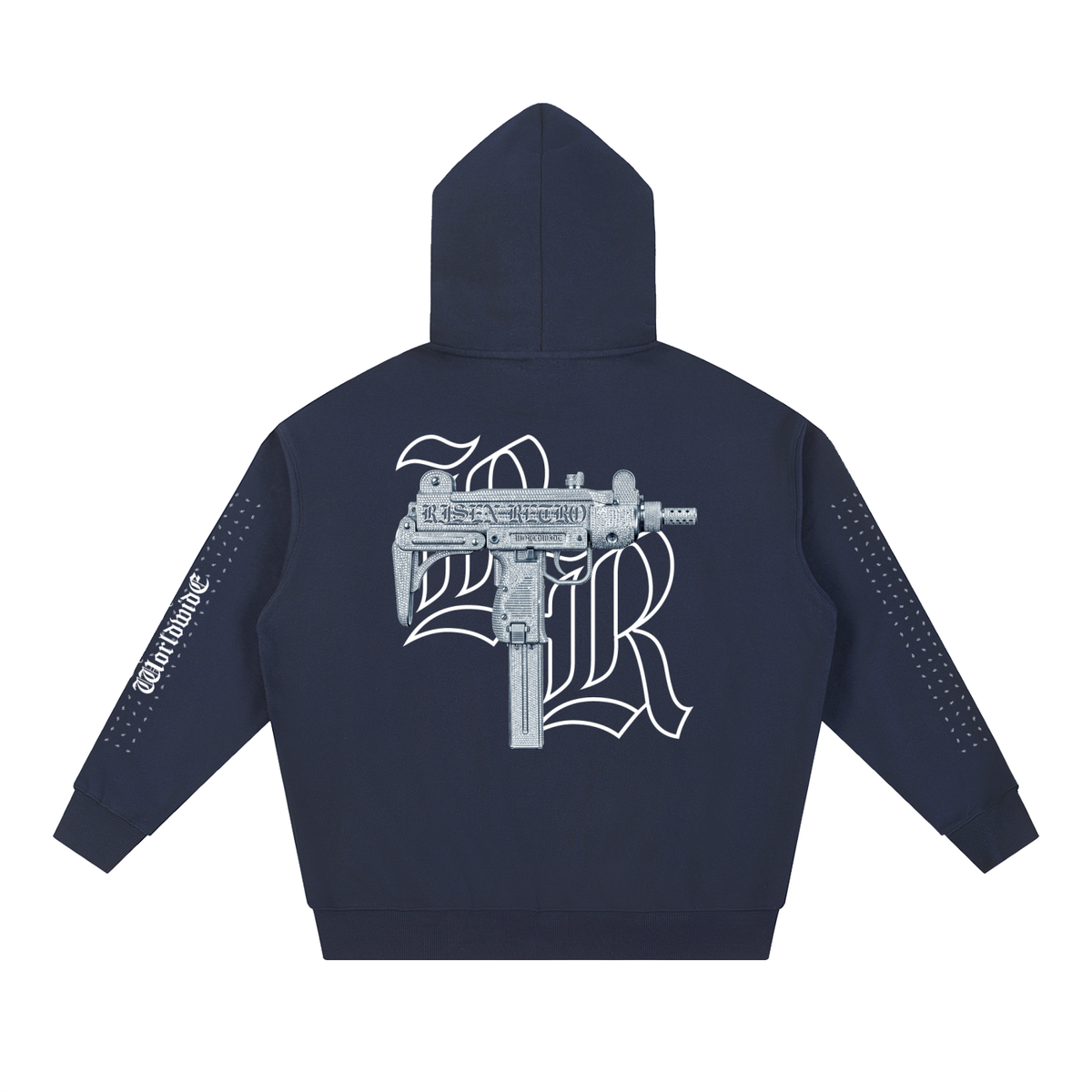 UZI ICEDOUT X DESIGNER X RisenRetro Essential Heavyweight Hoodie