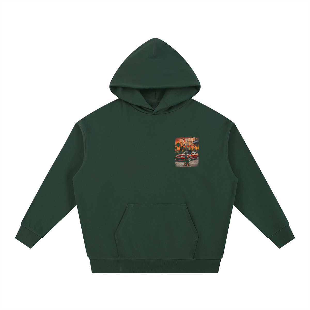 THE WORLD IS YOURS X RISENRETRO Essential Heavyweight Hoodie