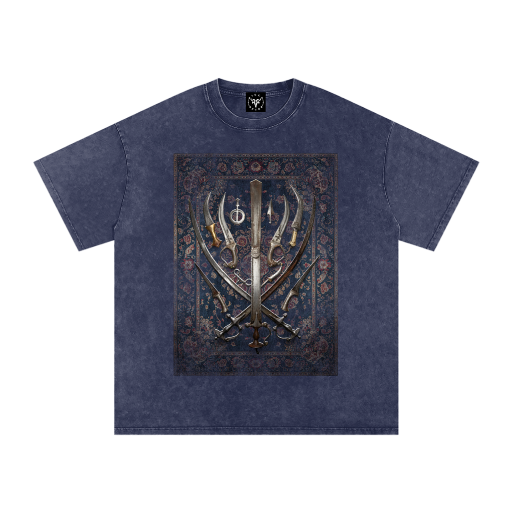 SIKH ARMORY  Washed Oversized Cotton T-Shirt