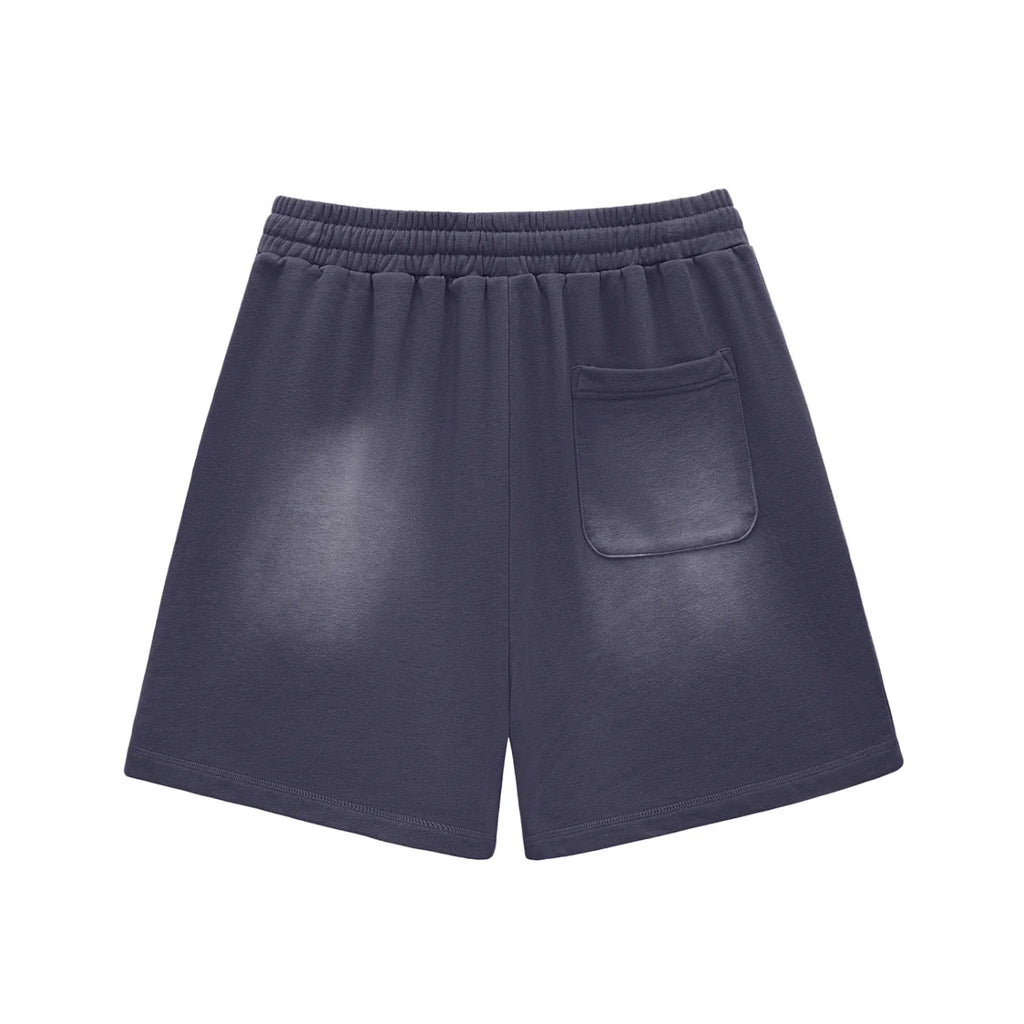 MORNI Sun Fade Raw Edge Cotton Shorts