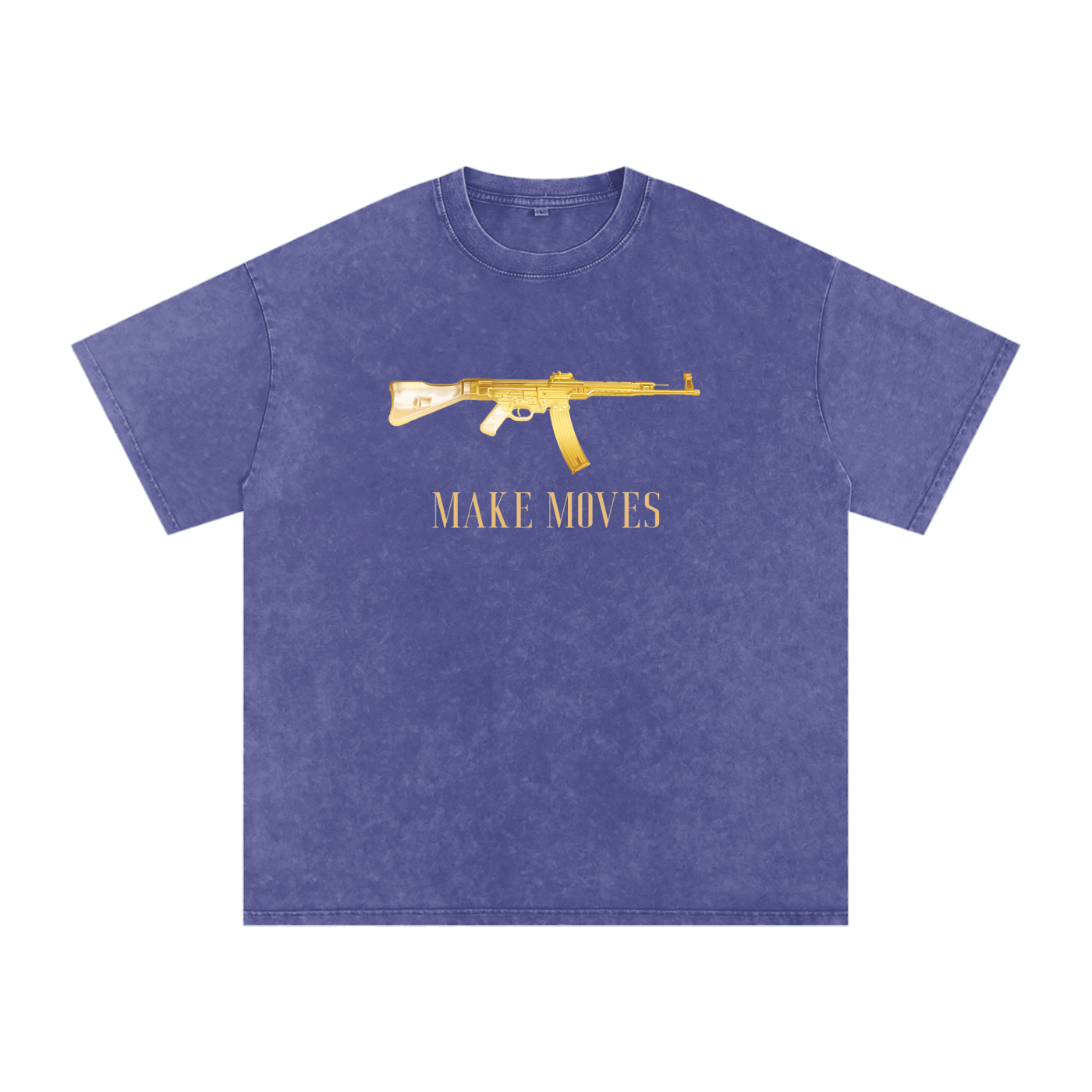 Make Moves 47 Snow Washed Oversized Cotton T-Shirt