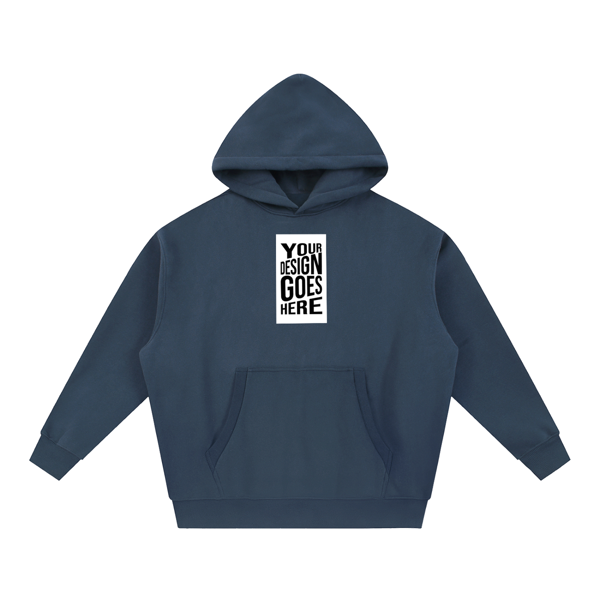 CUSTOM ORDER | RISENRETRO | Essential Oversized Boxy Fit Fleece Hoodie