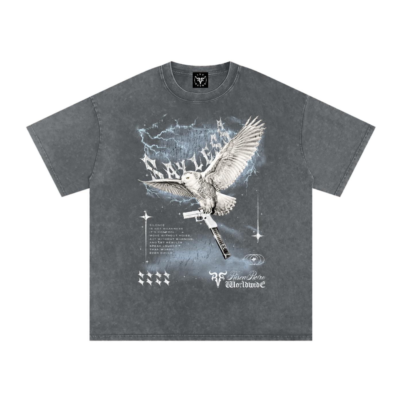 SAYLESS 2 X RisenRetro Snow Washed Oversized Cotton T-Shirt