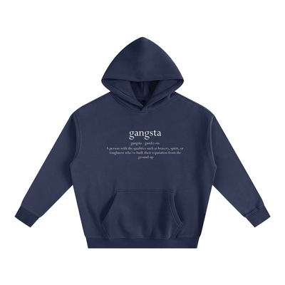 Gangsta Oversize Fleeced Hoodie