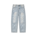 RISEN RETRO x DESIGNER Men’s Enzyme Wash Wide Leg Jeans