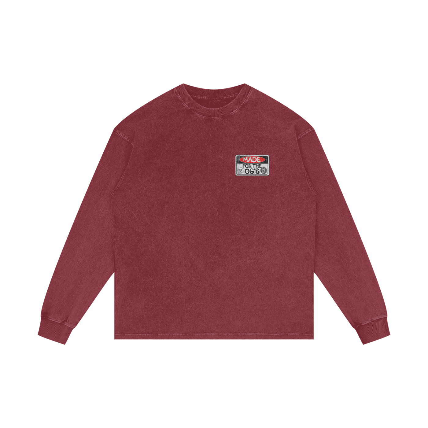 For the OG's Acid Wash Oversize Long Sleeve T-Shirt