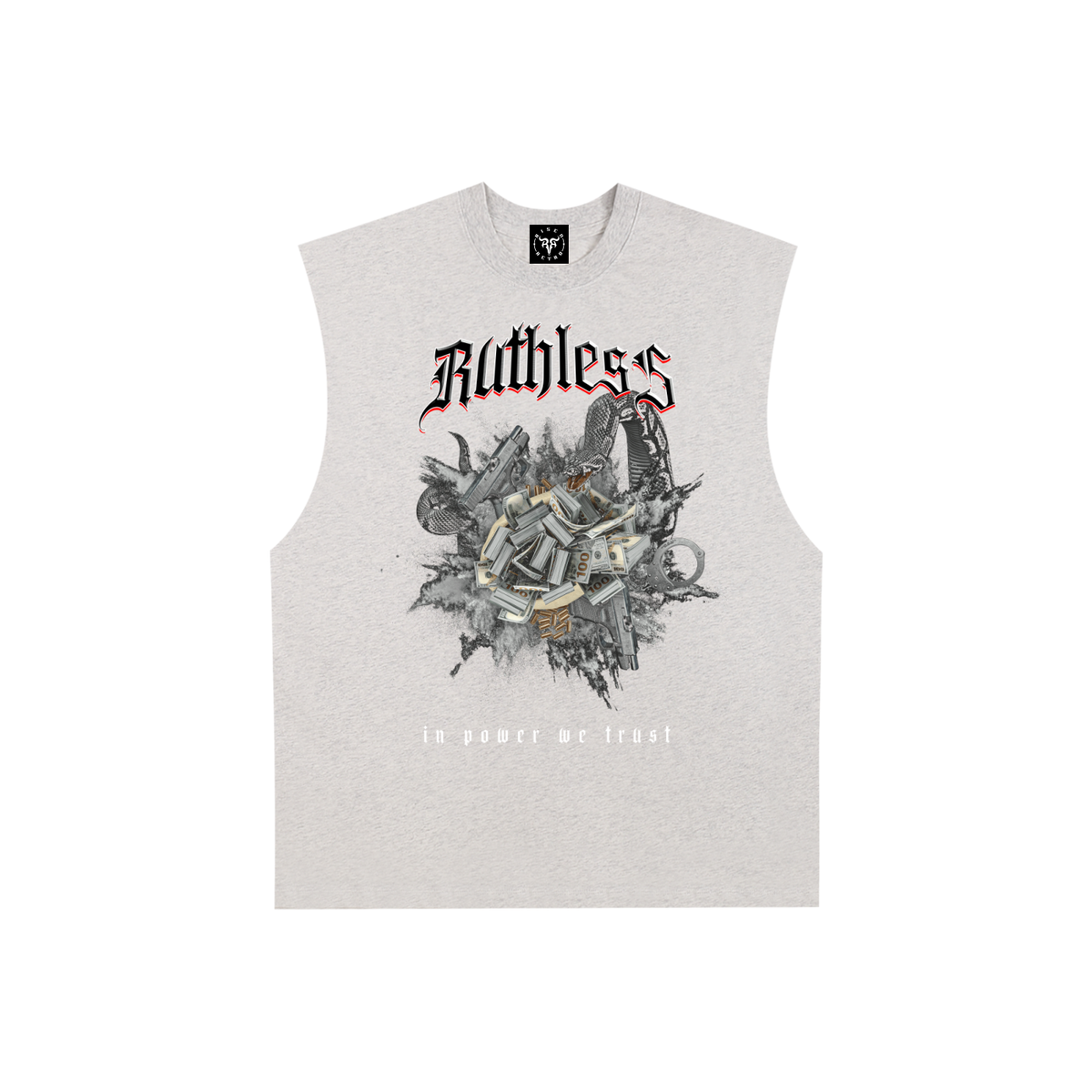 Ruthless | RisenRetro | Raw Edge Cotton Tank Top