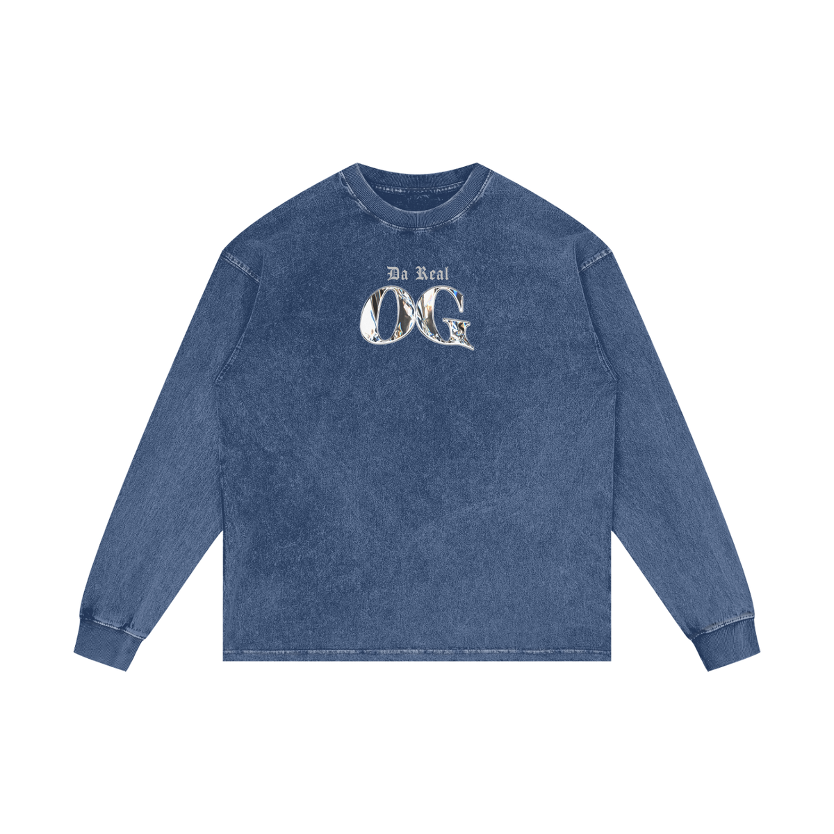 DA REAL OG | RISENRETRO | Acid Wash Oversize Long Sleeve T-Shirt