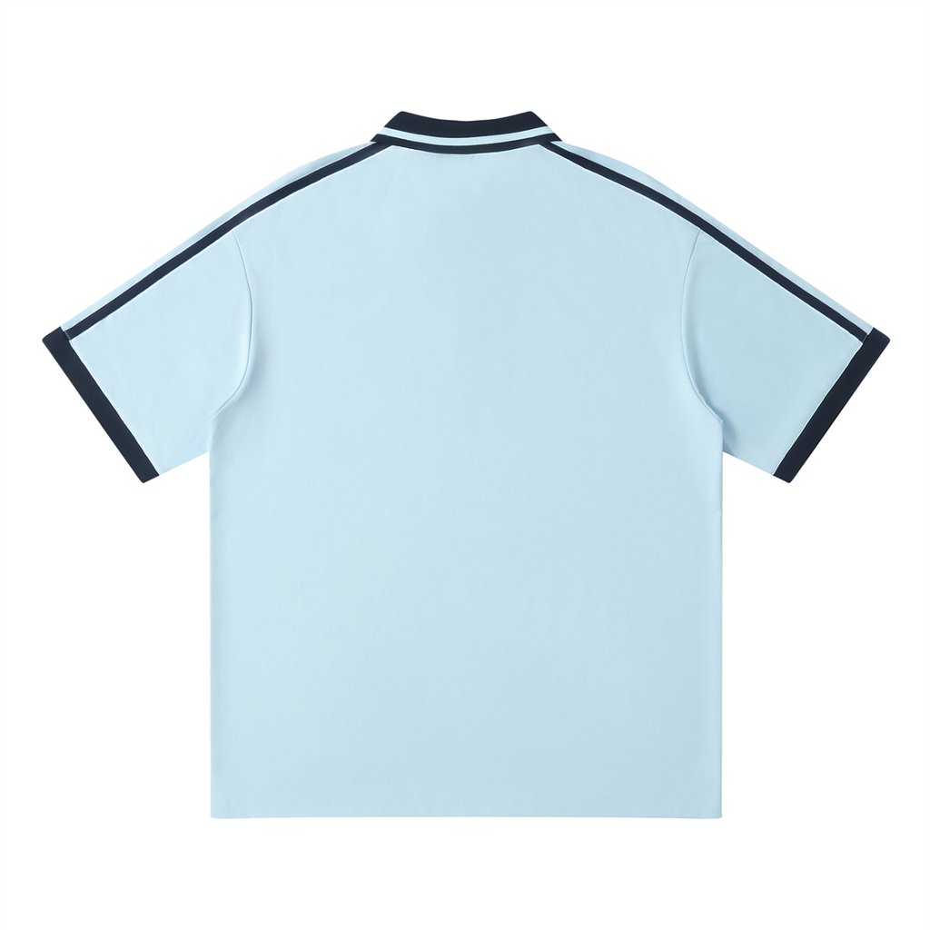 PANJAB LEGACY x RisenRetro Unisex Contrast Piping Polo Shirt