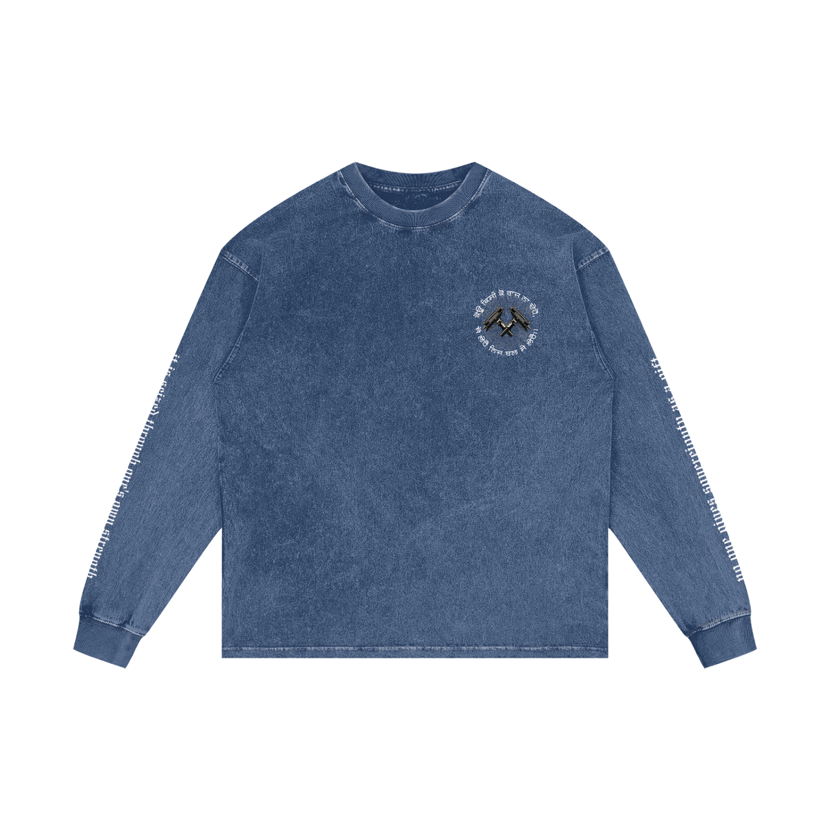 FORCE OF WILL | RISENRETRO | Acid Wash Oversize Long Sleeve T-Shirt