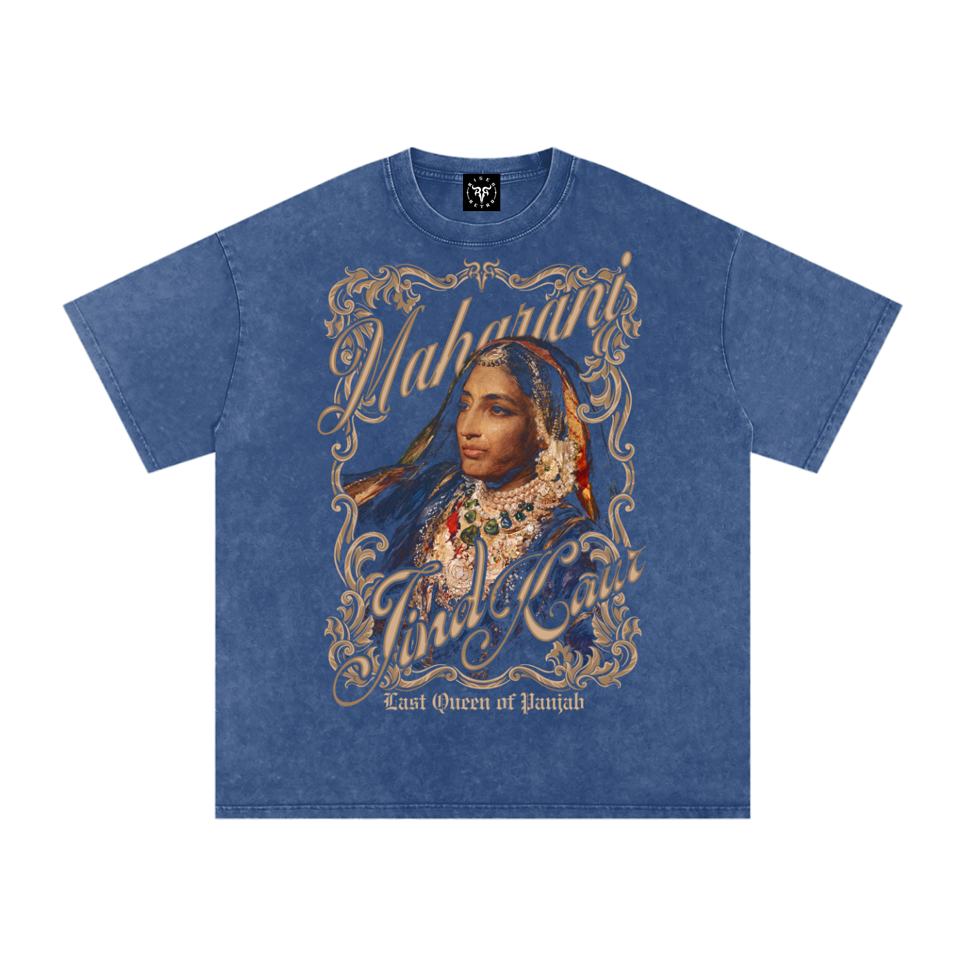 Maharani Jind Kaur X Snow Washed Oversized Cotton T-Shirt