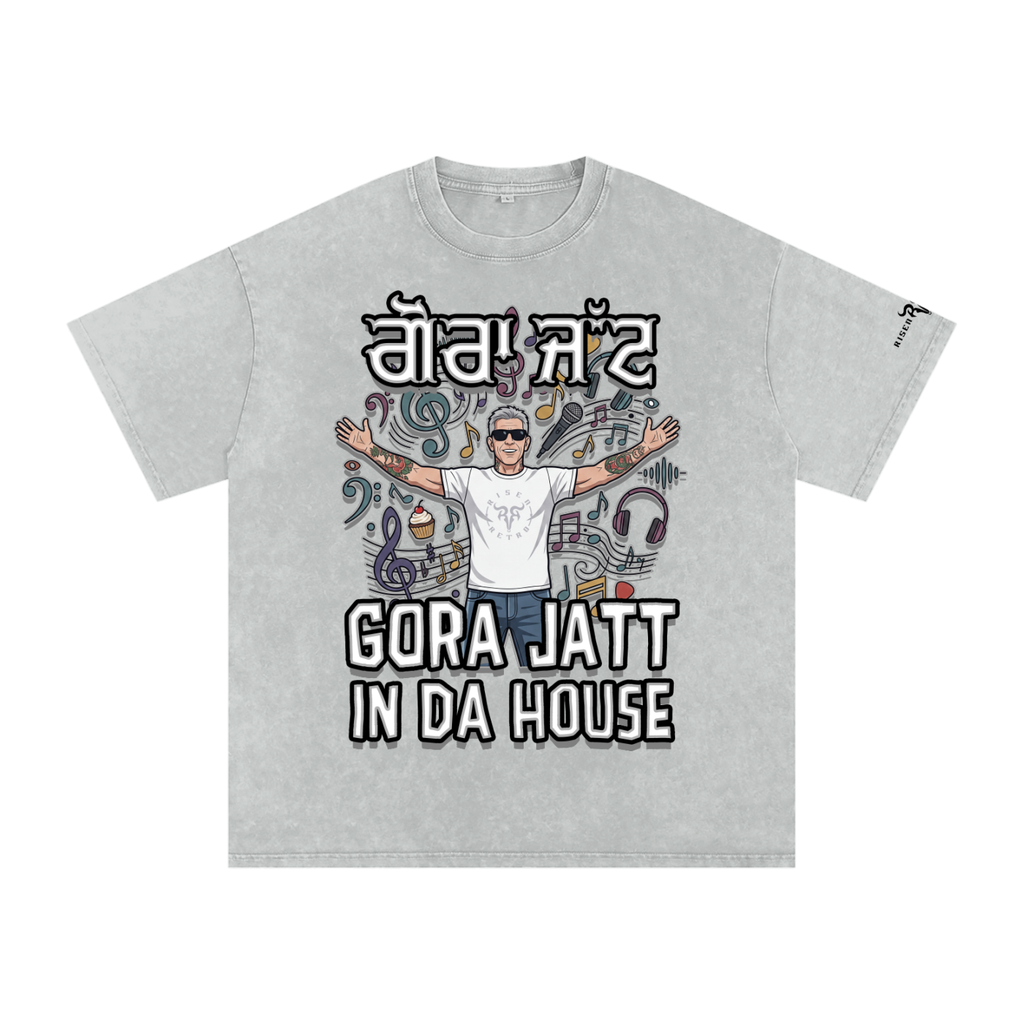 GORA JATT x Washed Oversized Cotton T-Shirt