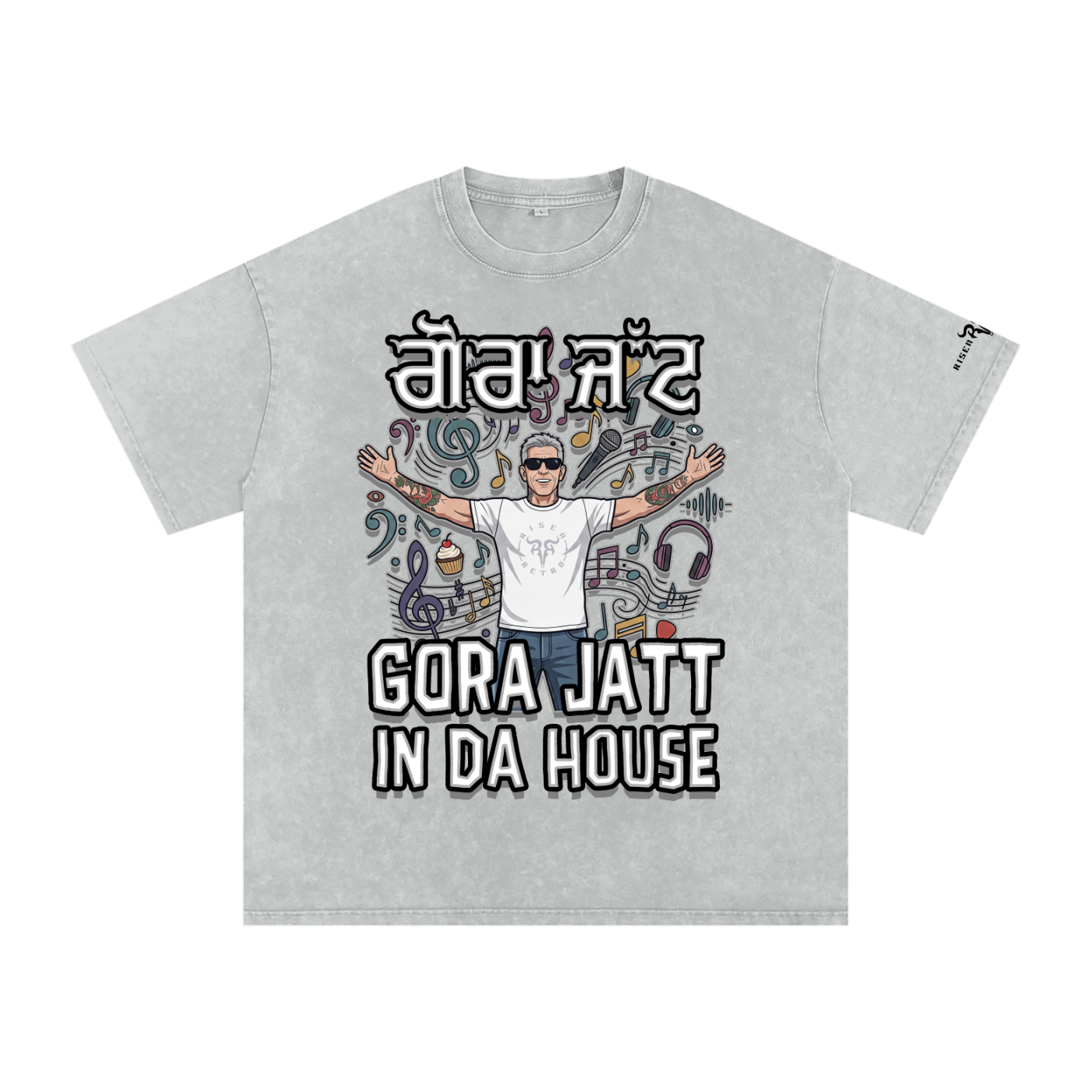 GORA JATT x Washed Oversized Cotton T-Shirt