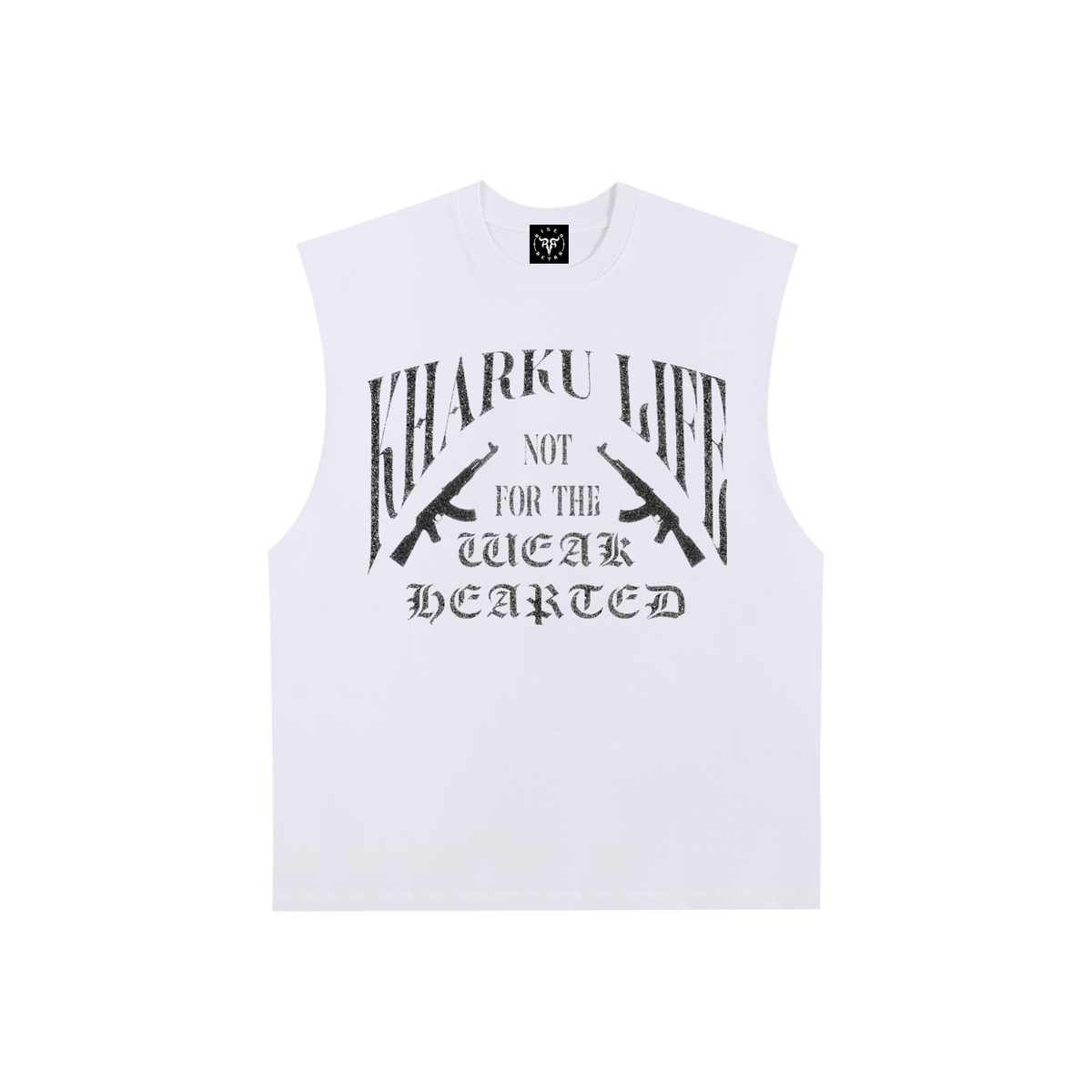 KHARKU LIFE | RisenRetro | Raw Edge Cotton Tank Top