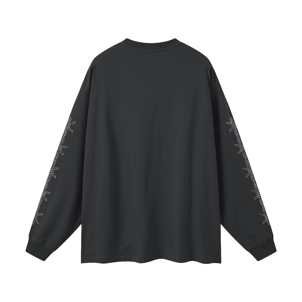 RAW RICH RARE X Risen Retro Oversized Unisex Long Sleeve T-Shirt