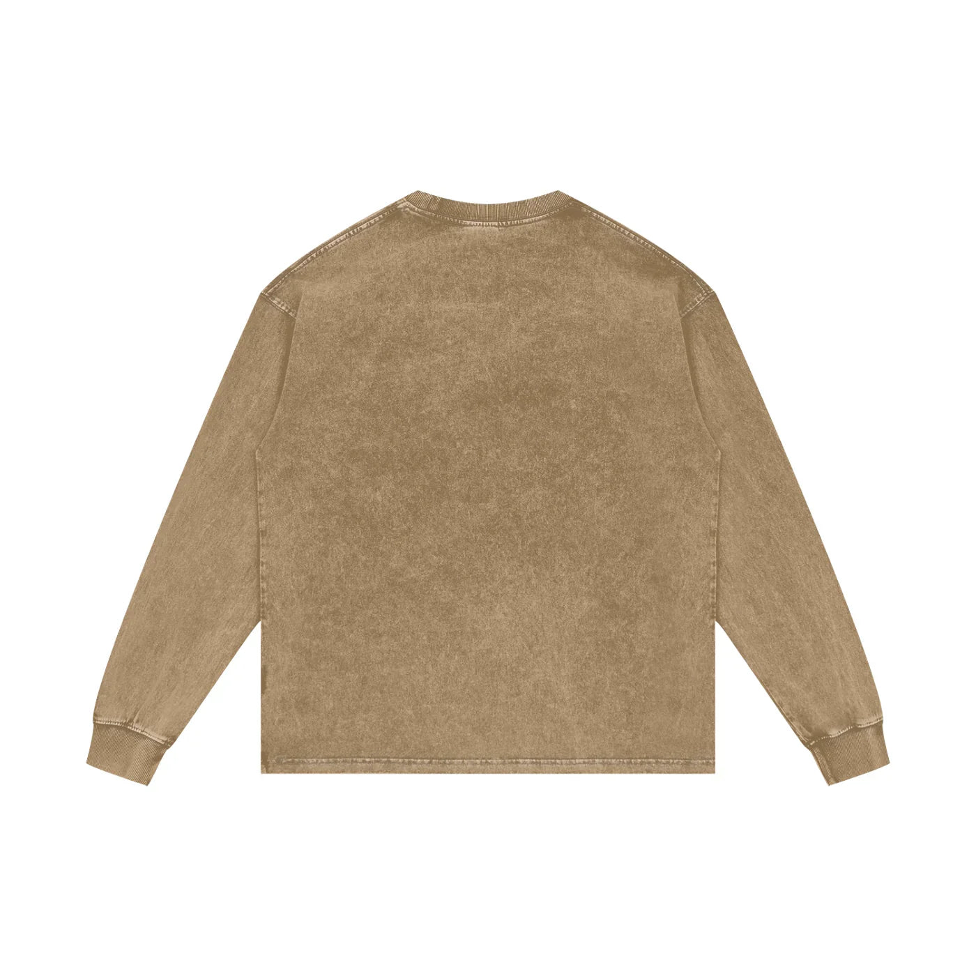 Doberman Rage X Risen Retro Acid Wash Oversize Long Sleeve T-Shirt