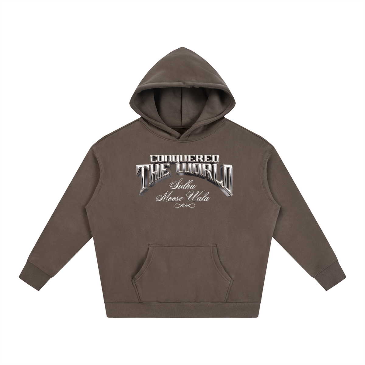 CONQUERED THE WORLD | Oversize Fleeced Hoodie | Sidhu Moose Wala