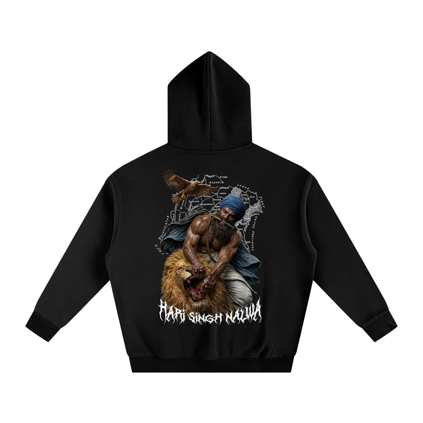 Sher-e-Punjab: Nalwa Edition Oversize Fleeced Hoodie
