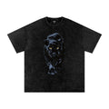 Panther Prowl Snow Washed Oversized Cotton T-Shirt
