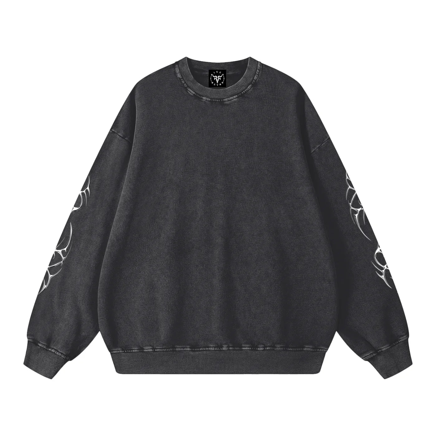 Sweat-shirt oversize délavé Liquid Metal Star