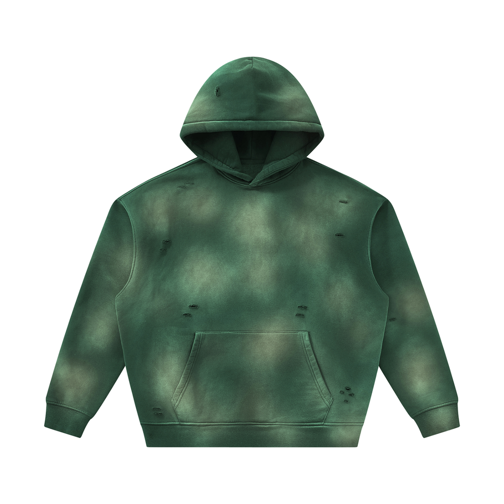 RISENRETRO X Unisex Sunfade Frayed Fleece tracksuit