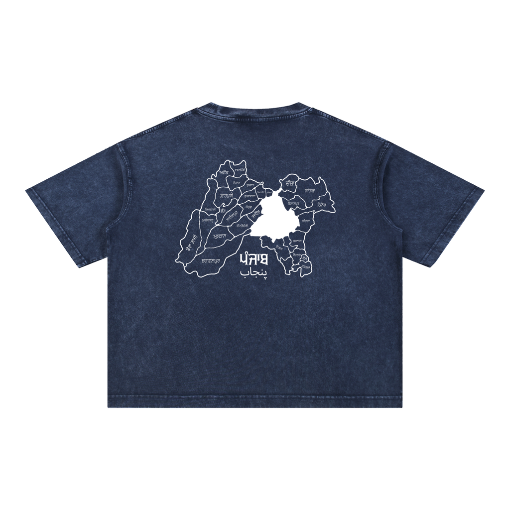 Sher-e-Punjab: Nalwa Edition | Risen Retro Mineral Wash Boxy Cotton T-Shirt