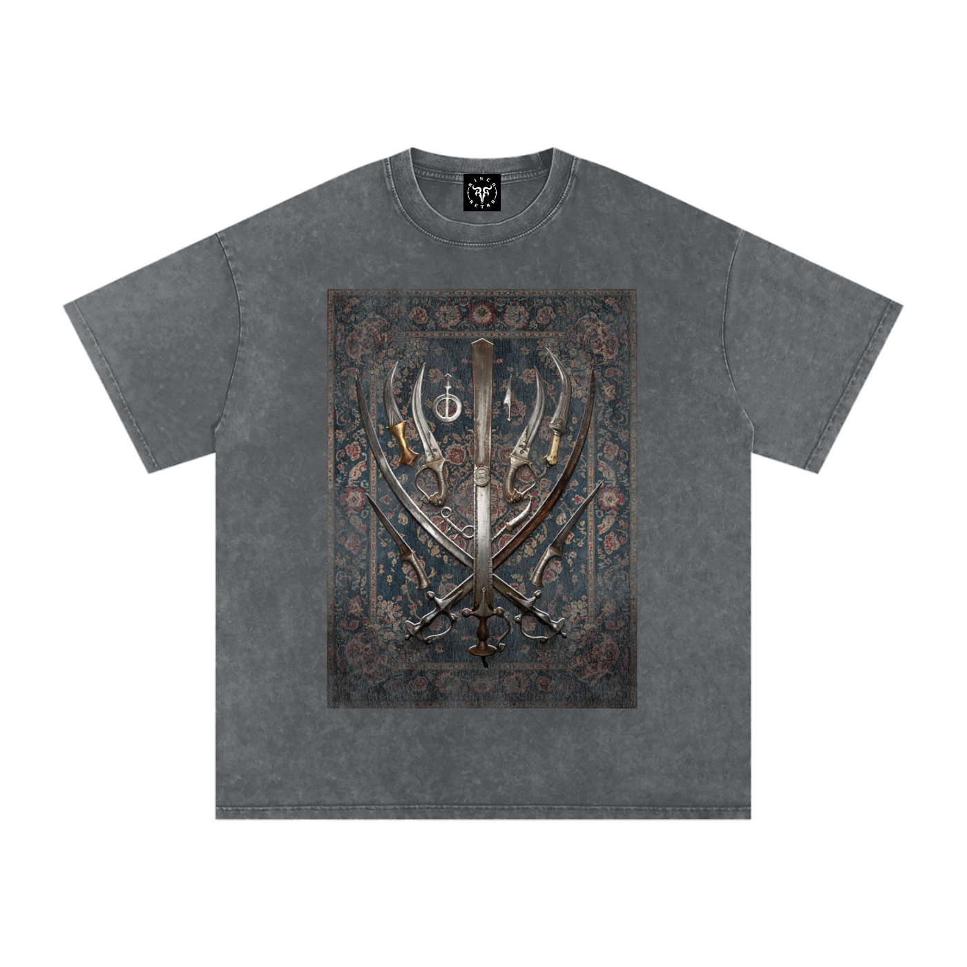 SIKH ARMORY  Washed Oversized Cotton T-Shirt