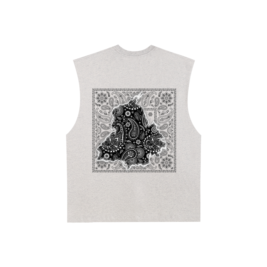 PANJAB Y2K BANDANA X Risen Retro Raw Edge Cotton Tank Top